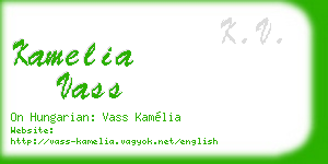 kamelia vass business card
